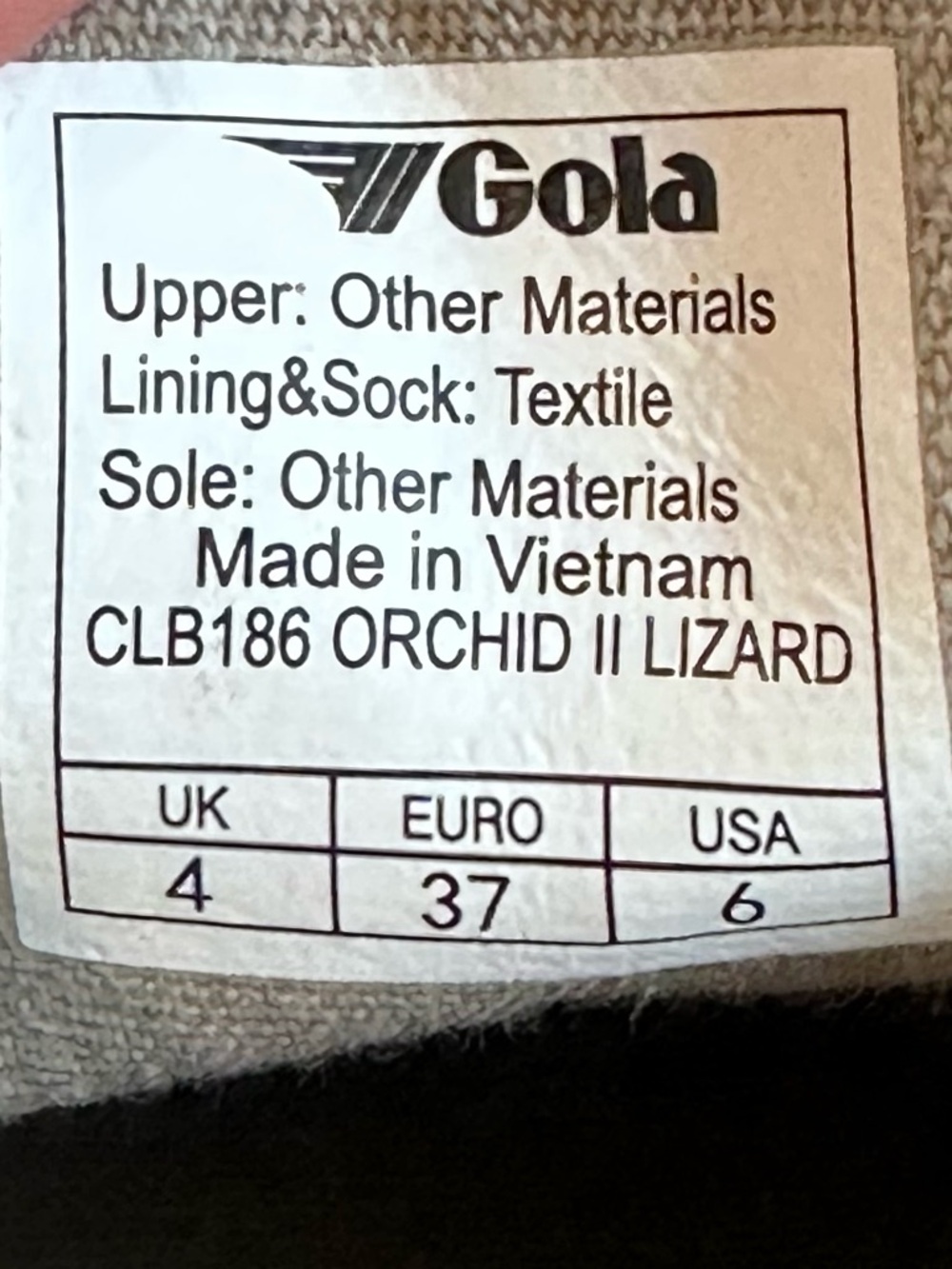 Anthropologie GOLA Orchid II Lizard Sneakers Feather Gray Gold Athleisure Wmn 6 - Picture 15 of 16